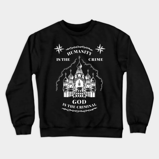 Russian criminal tattoo old school illustration Crewneck Sweatshirt by Katye Katherine!